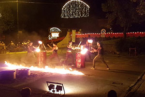 eventi di piazza col fuoco