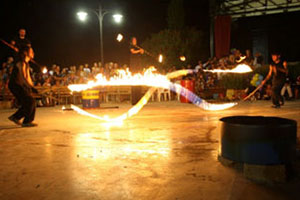 eventi di piazza col fuoco