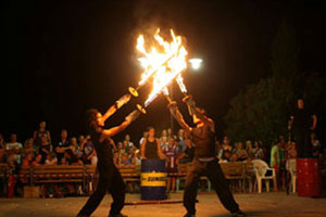 eventi di piazza col fuoco