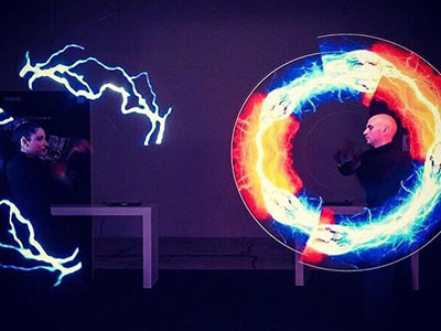 Spettacolo musica led